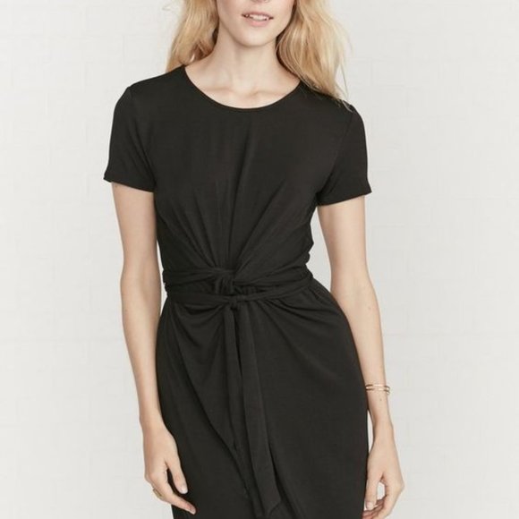 Amour Vert Short Sleeve Kim Dress (Black, XS, Sustainable) - Picture 1 of 12